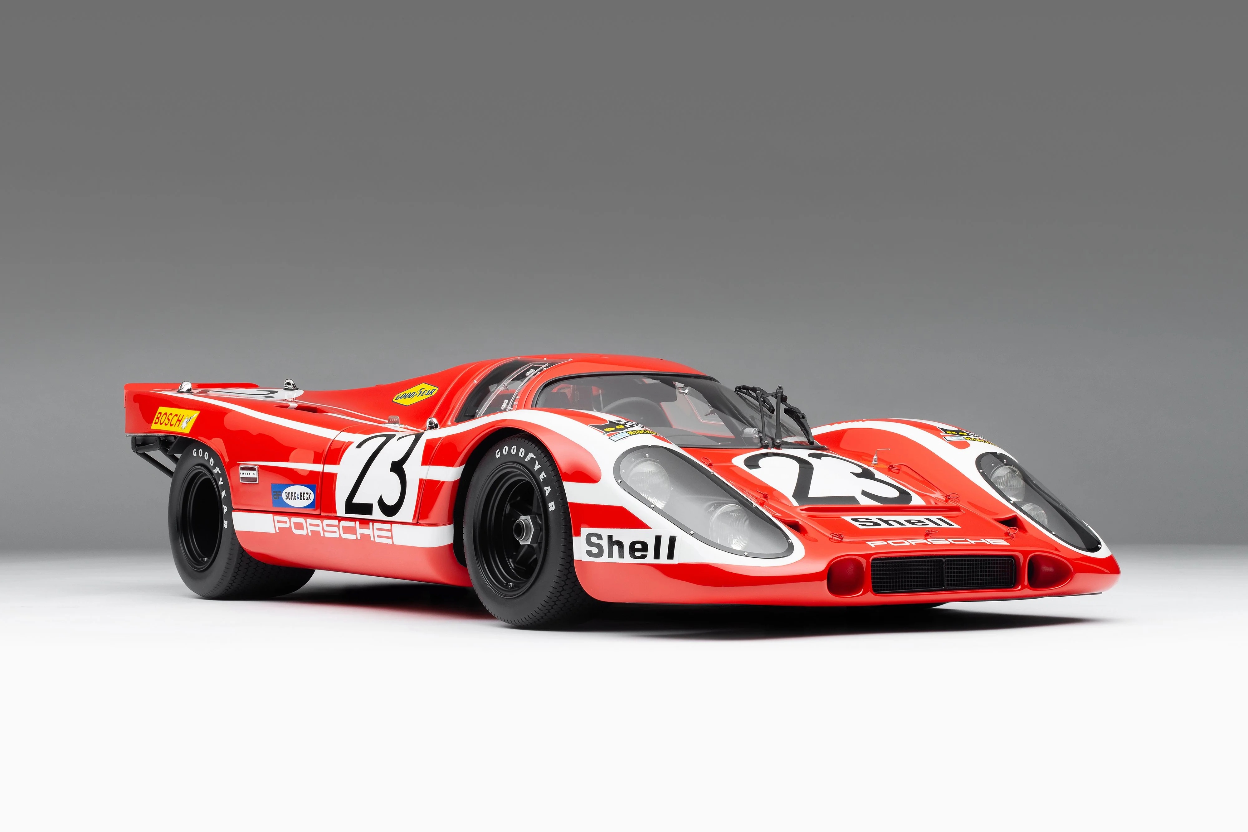 Porsche 917 KH number 23 in the red-and-white Porsche Salzburg livery