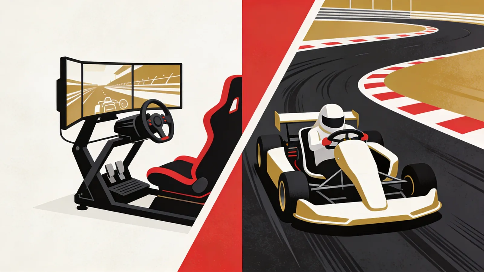 Sim racing versus go-karting business
